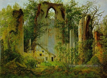  foret - Eldena Ruin CDF romantique paysage Caspar David Friedrich Forêt